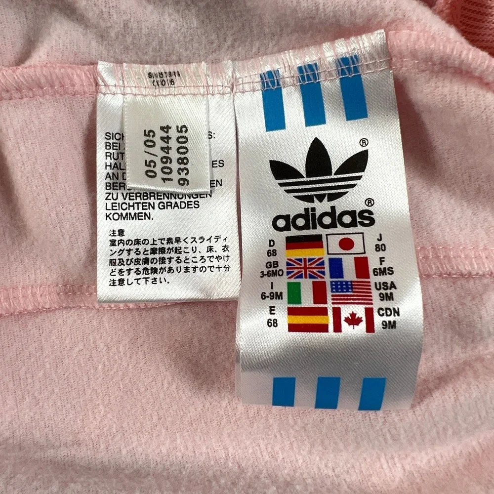 Adidas Goofy Superstar Tracksuit Kids 9M Pink Disney Zip Jacket Pants‎ Vintage